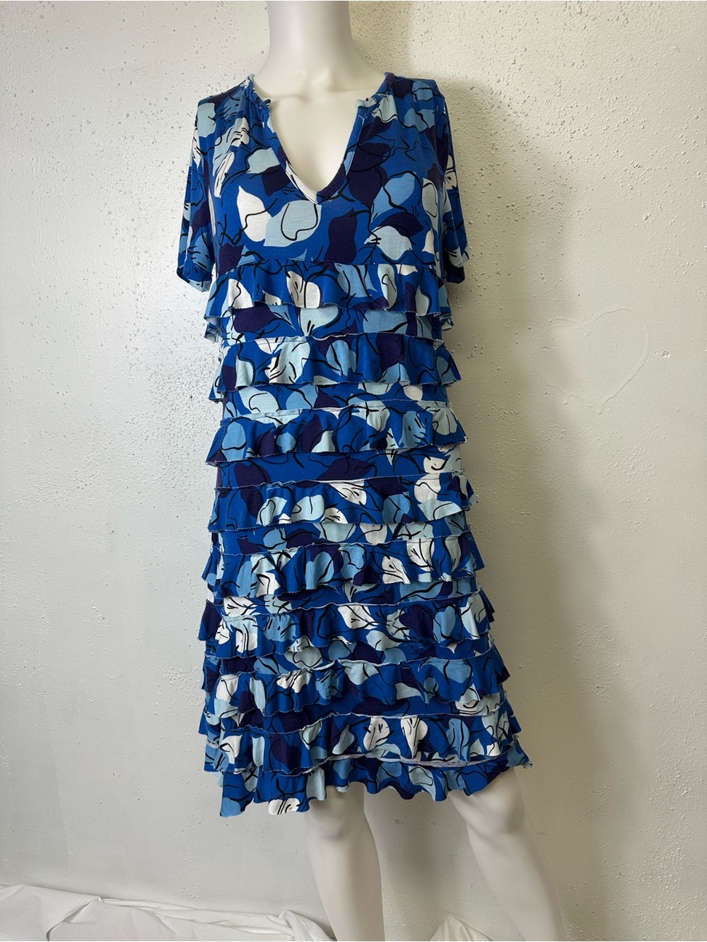 unbranded  Empire Dress with Ruffle Tiers floral  S/M no tags
